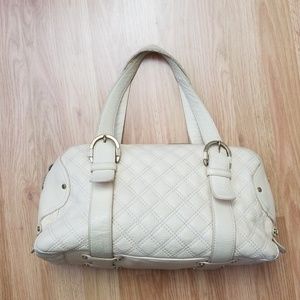 Micheal Kors Leather Cream Quilted Shoulder Bag